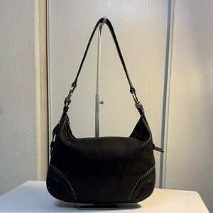 Donald J. Pliner Black Leather Shoulder Bag